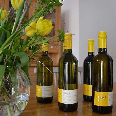 Wein + Bett Wiedeck Stetten Kültér fotó